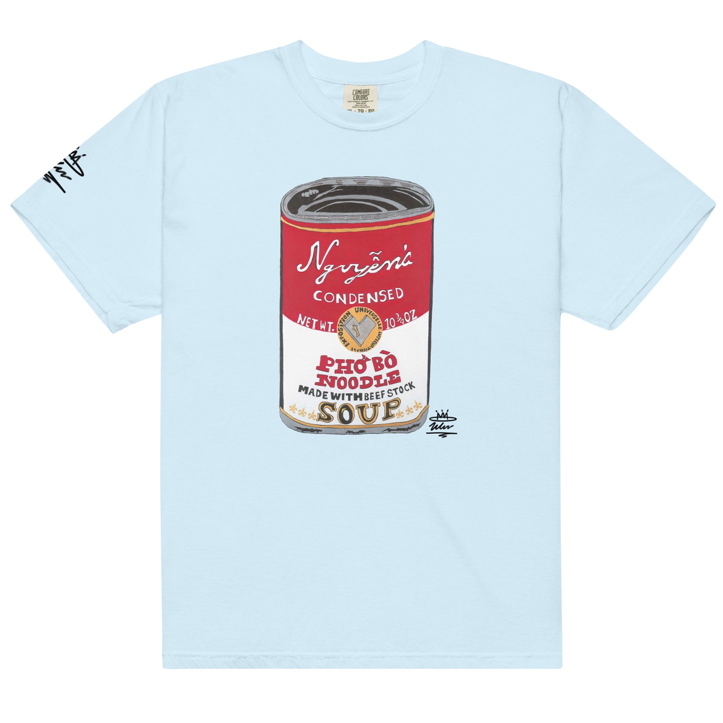 Nguyen’s Pho Bo Noodle Soup Can Open Edition T-Shirt ( Black Signature )