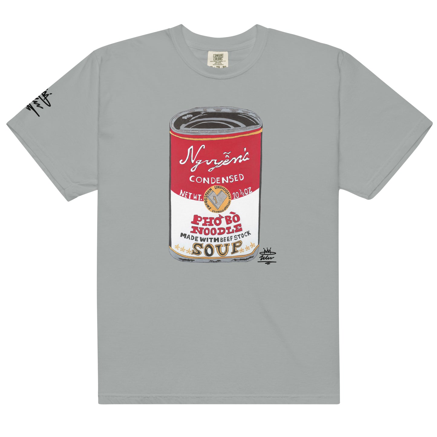 Nguyen’s Pho Bo Noodle Soup Can Open Edition T-Shirt ( Black Signature )