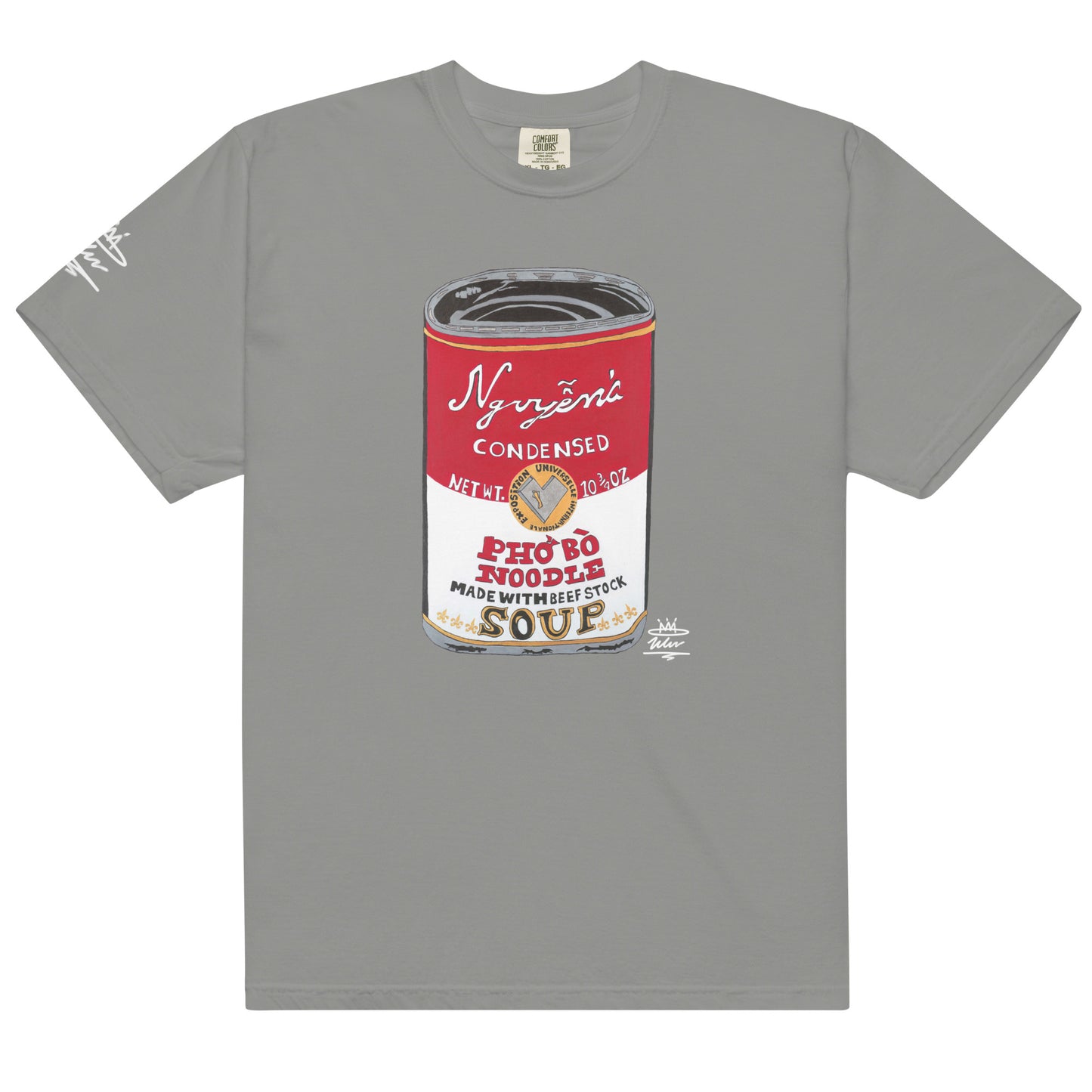 Nguyen’s Pho Bo Noodle Soup Can Open Edition T-Shirt ( White Signature )