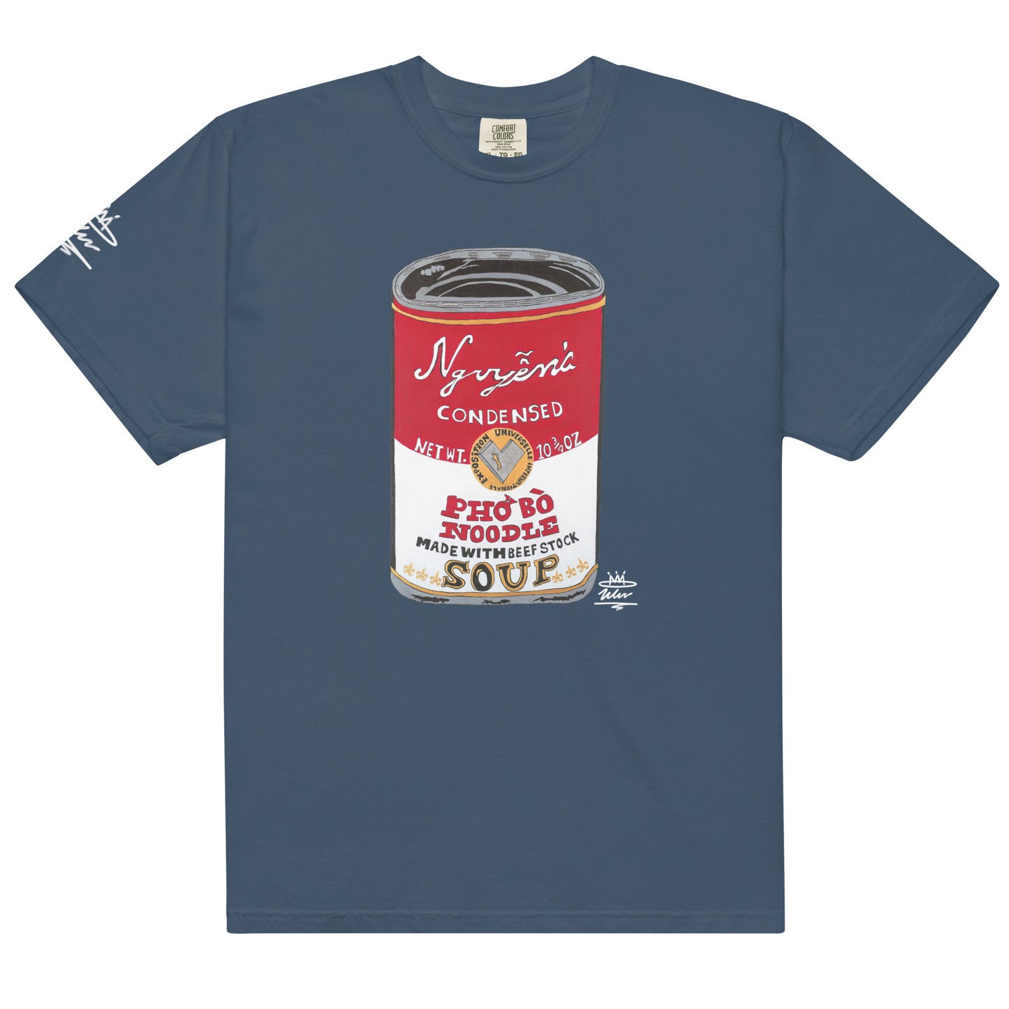 Nguyen’s Pho Bo Noodle Soup Can Open Edition T-Shirt ( White Signature )