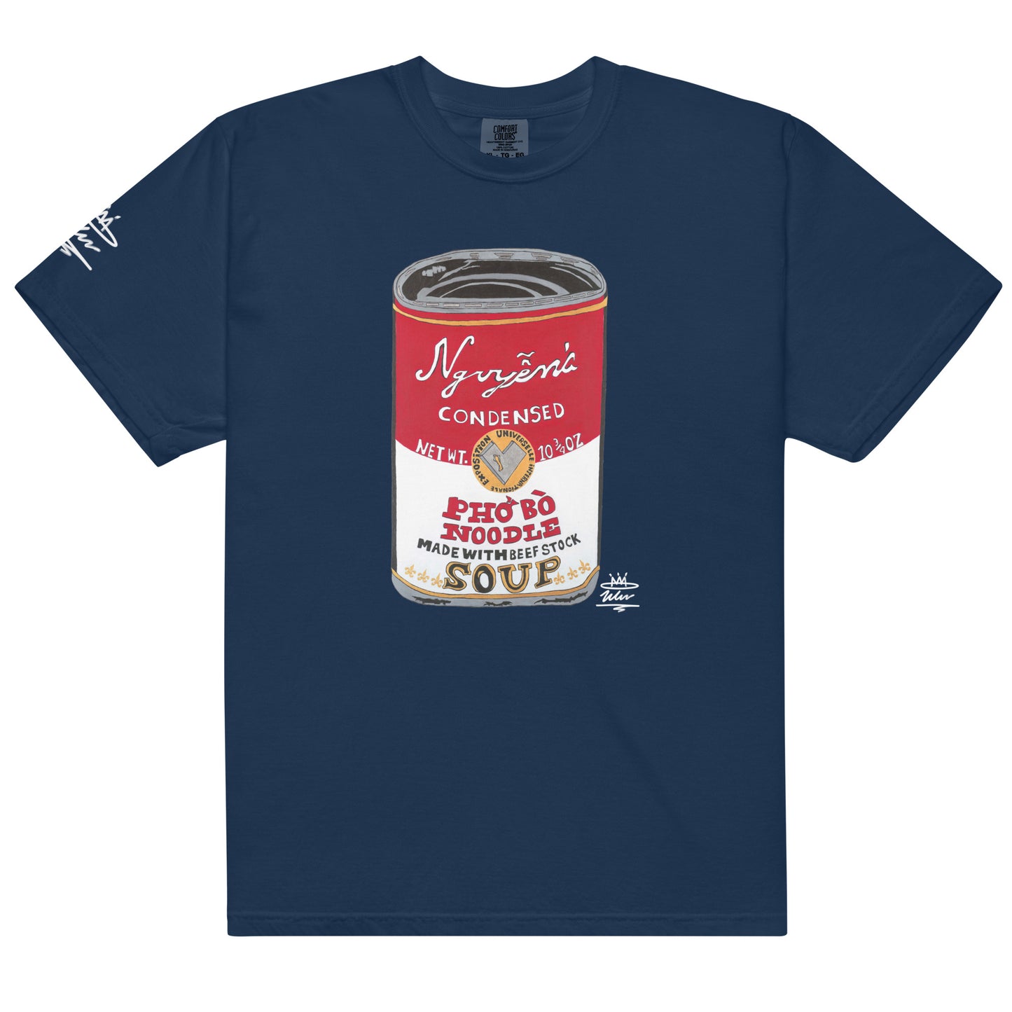 Nguyen’s Pho Bo Noodle Soup Can Open Edition T-Shirt ( White Signature )