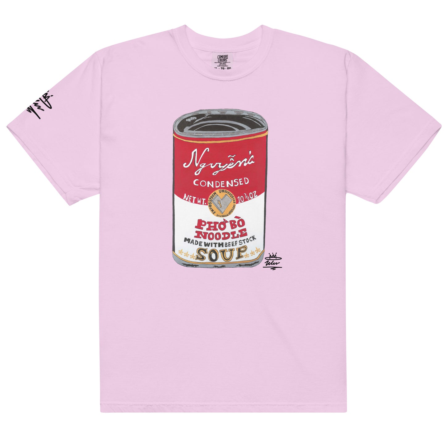 Nguyen’s Pho Bo Noodle Soup Can Open Edition T-Shirt ( Black Signature )