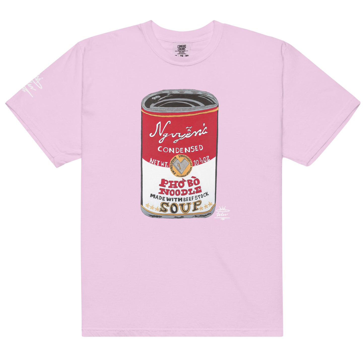 Nguyen’s Pho Bo Noodle Soup Can Open Edition T-Shirt ( White Signature )