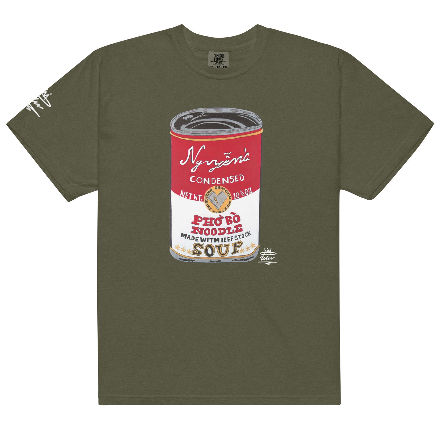 Nguyen’s Pho Bo Noodle Soup Can Open Edition T-Shirt ( White Signature )