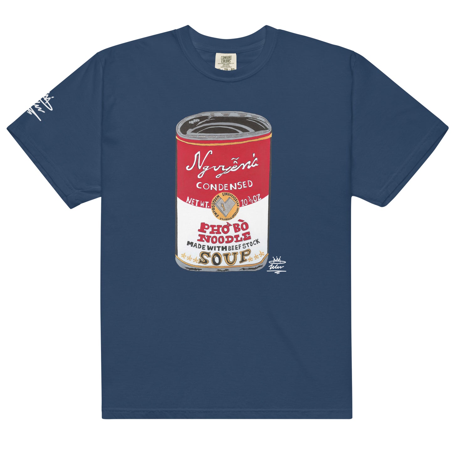 Nguyen’s Pho Bo Noodle Soup Can Open Edition T-Shirt ( White Signature )