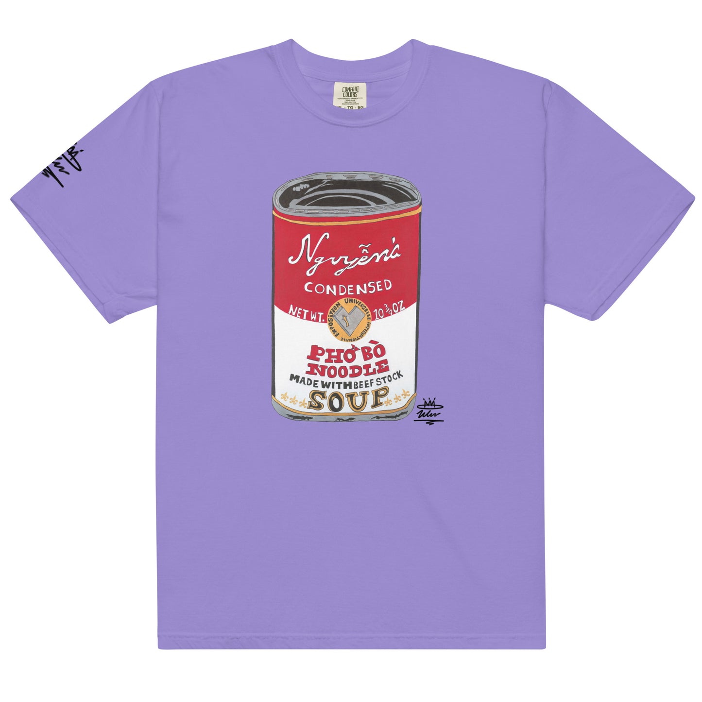 Nguyen’s Pho Bo Noodle Soup Can Open Edition T-Shirt ( Black Signature )