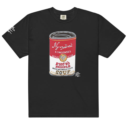 Nguyen’s Pho Bo Noodle Soup Can Open Edition T-Shirt  ( White Signature )